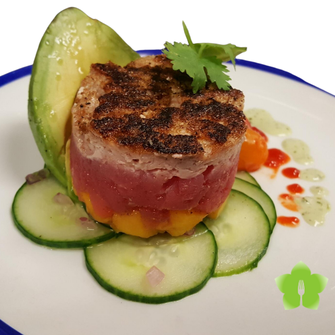Image Lush Catering Seared Tuna with Avocado and Cucumber